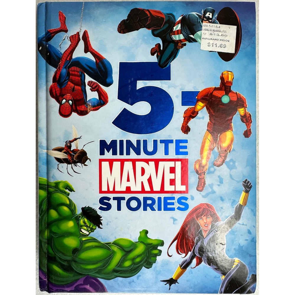 5-Minute Marvel Stories Padded Hardcover Kids Book Spider-Man Avengers‎ 2012